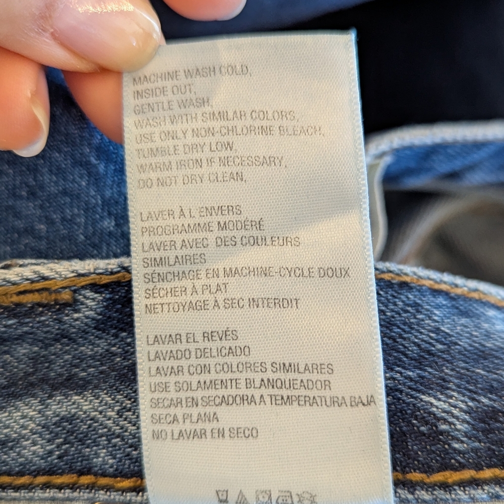 Current/Elliott Blue Straight Leg Jeans Size 25 - Picture 10 of 10